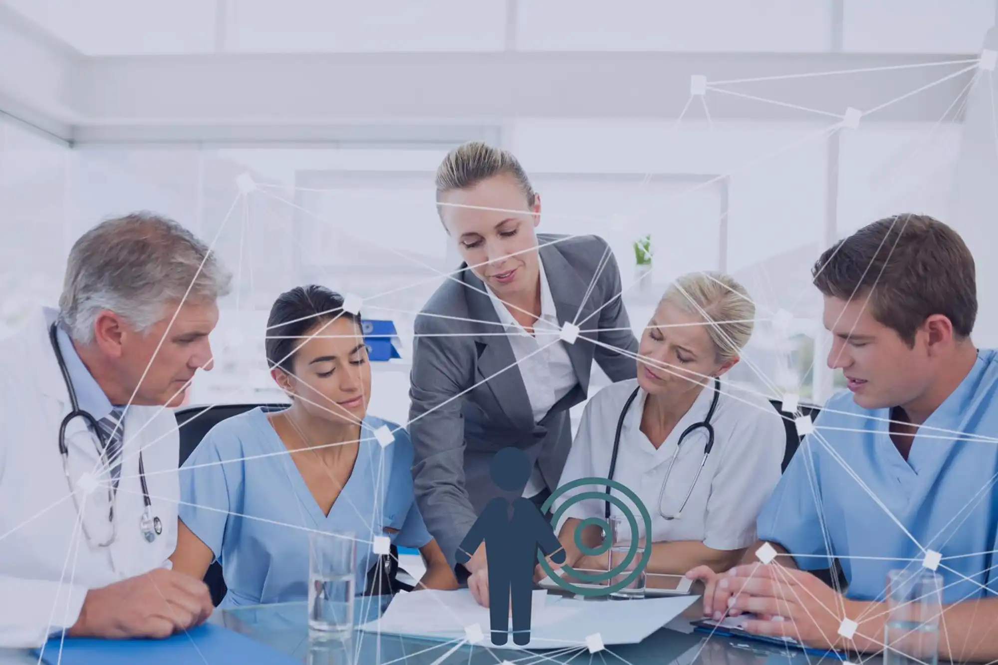 Doctors from multiple specialties representing full-service medical care.
